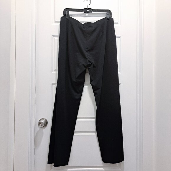 Eileen Fisher Stretch Ponte Pant Black Pull On Elastic Waist Size Large - Picture 4 of 8